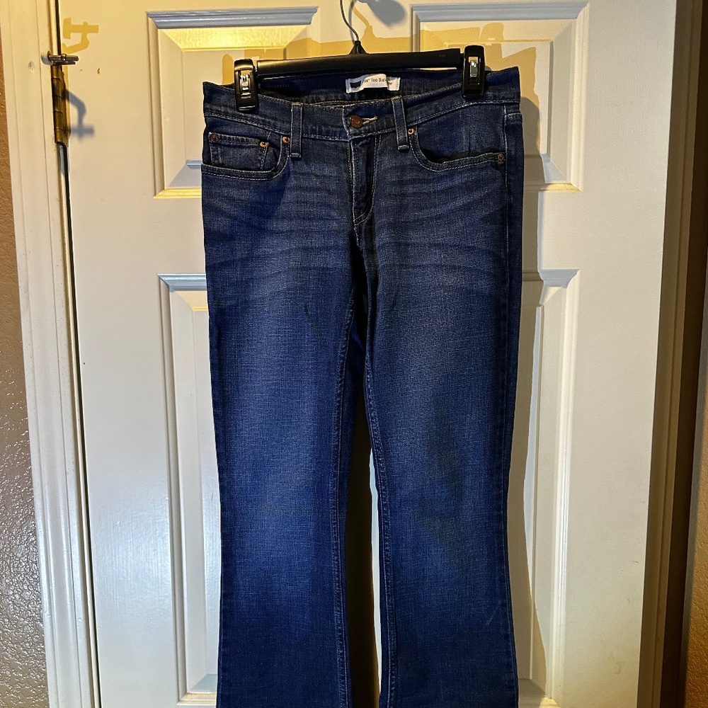 Vintage Levi's Too Superlow 524 Boot Cut Dark Wash Jeans Size 3L